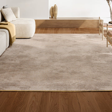 Cole Modern Minimalist Pinstripe High-low Area Rug